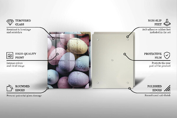 Sklo za varnú dosku veľkonočné vajíčka