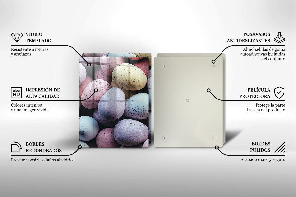 Sklo za varnú dosku veľkonočné vajíčka