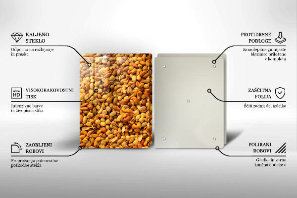 Sklo za varnú dosku Zmes orechov