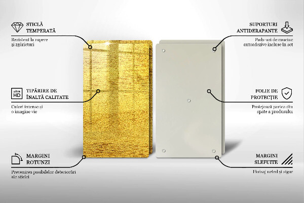 Sklo za varnú dosku Žltá abstrakcia