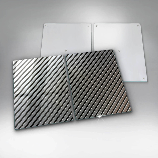 Sklo za varnú dosku Kovové línie