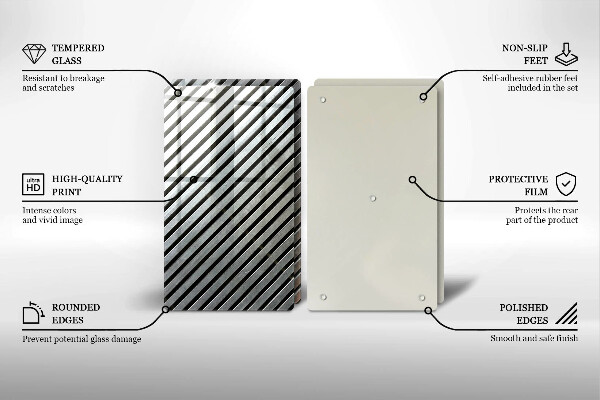 Sklo za varnú dosku Kovové línie