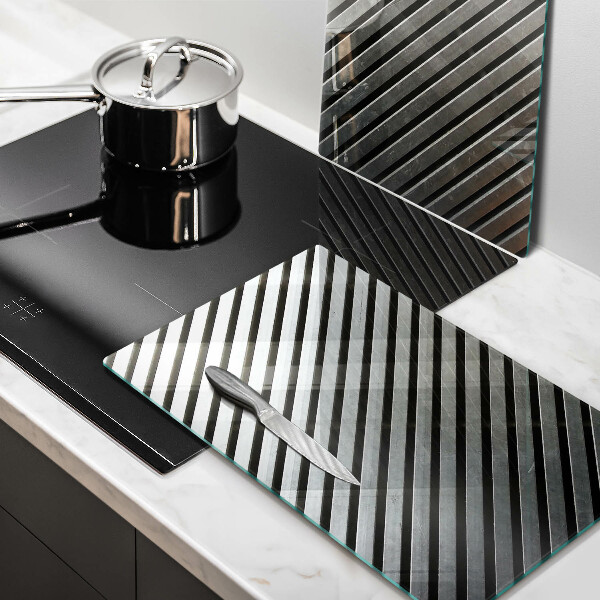 Sklo za varnú dosku Kovové línie