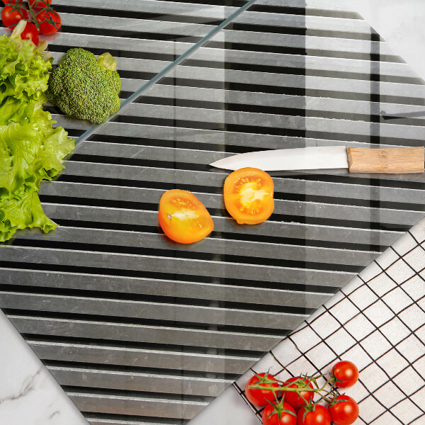 Sklo za varnú dosku Kovové línie