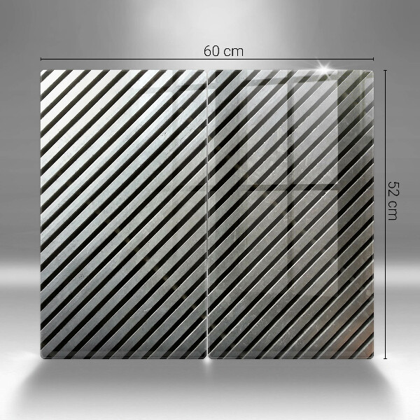 Sklo za varnú dosku Kovové línie