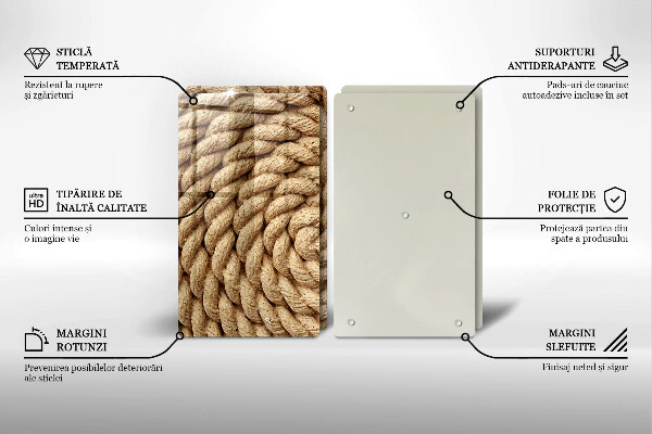 Sklo za varnú dosku Vinuté lano