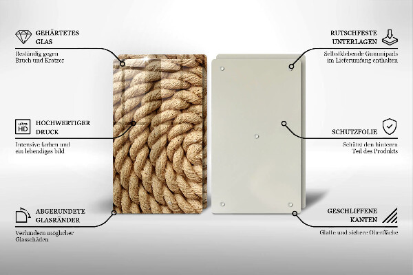 Sklo za varnú dosku Vinuté lano