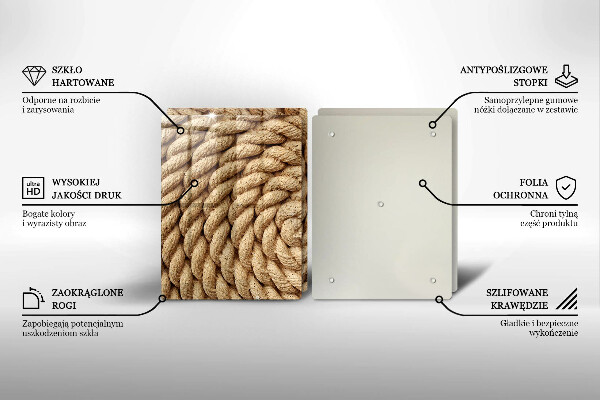 Sklo za varnú dosku Vinuté lano