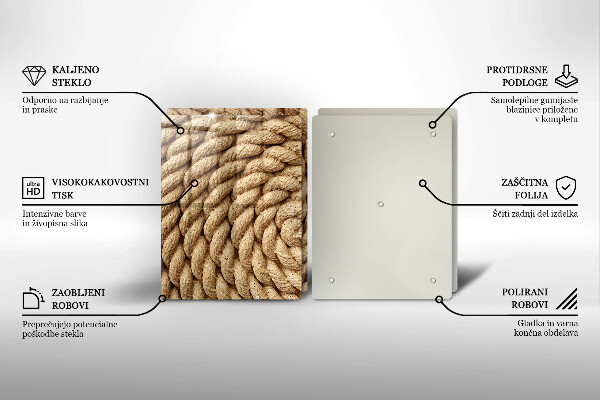 Sklo za varnú dosku Vinuté lano