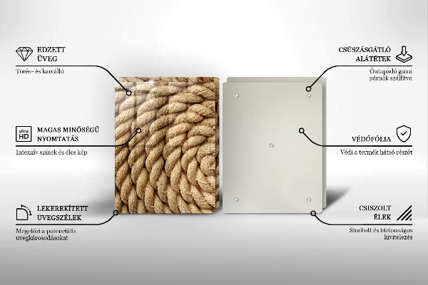 Sklo za varnú dosku Vinuté lano