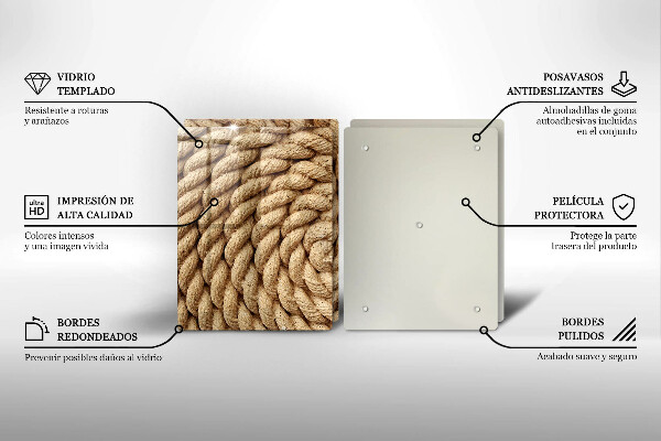 Sklo za varnú dosku Vinuté lano