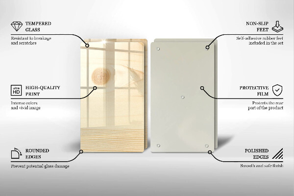 Sklo za varnú dosku Drevená doska