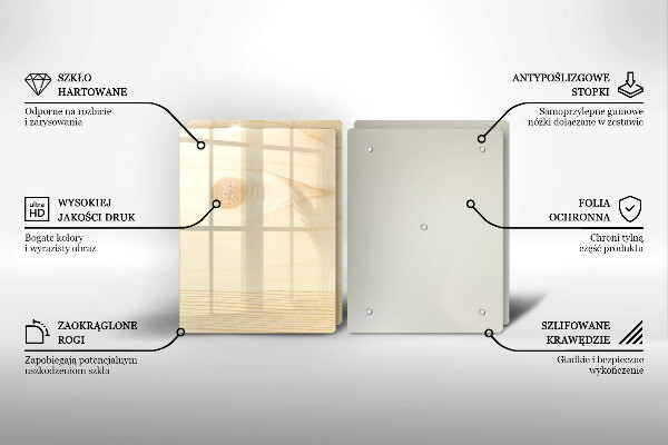 Sklo za varnú dosku Drevená doska