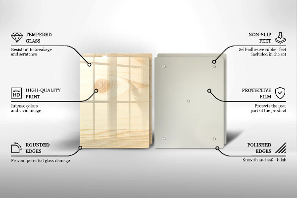 Sklo za varnú dosku Drevená doska