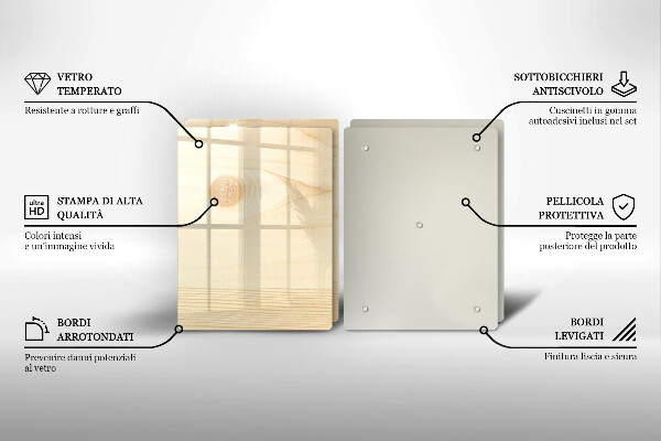 Sklo za varnú dosku Drevená doska