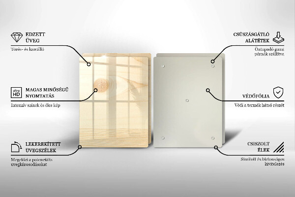 Sklo za varnú dosku Drevená doska