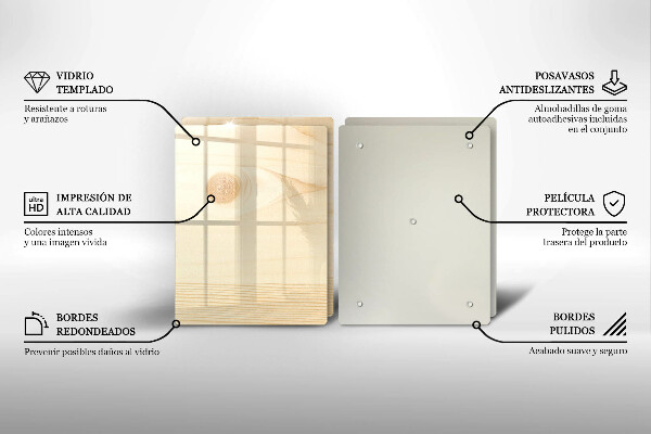 Sklo za varnú dosku Drevená doska