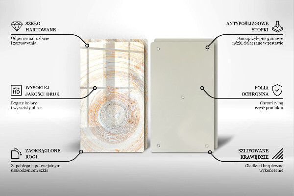 Sklo za varnú dosku Textúra dreva