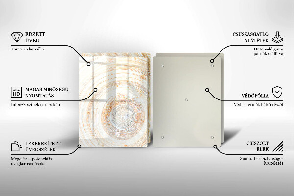 Sklo za varnú dosku Textúra dreva