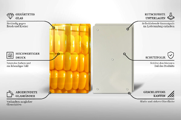 Sklo za varnú dosku Kukuričné zrná