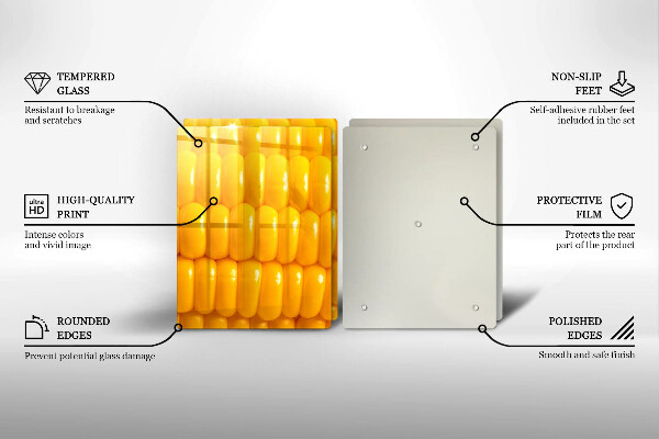 Sklo za varnú dosku Kukuričné zrná