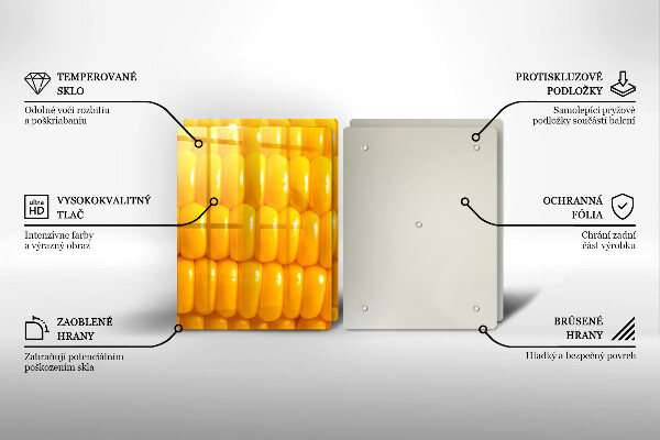 Sklo za varnú dosku Kukuričné zrná