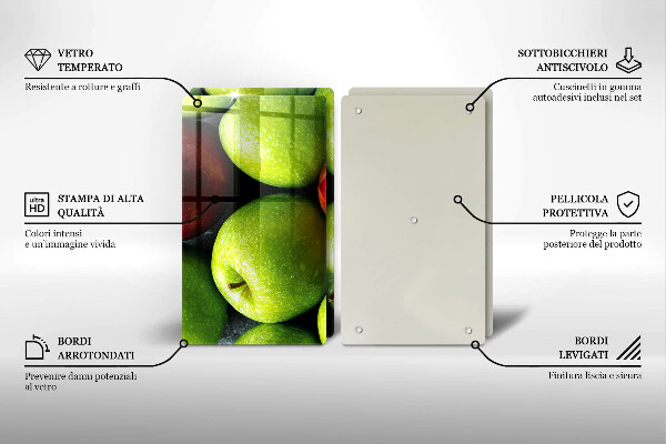 Sklo za varnú dosku Šťavnaté jablká