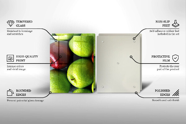Sklo za varnú dosku Šťavnaté jablká