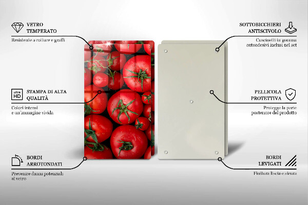 Sklo za varnú dosku Paradajky