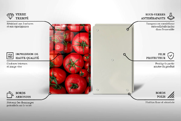 Sklo za varnú dosku Paradajky