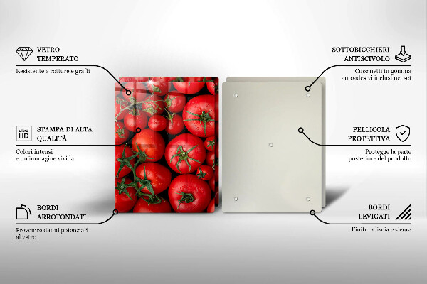 Sklo za varnú dosku Paradajky