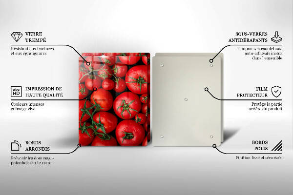 Sklo za varnú dosku Paradajky