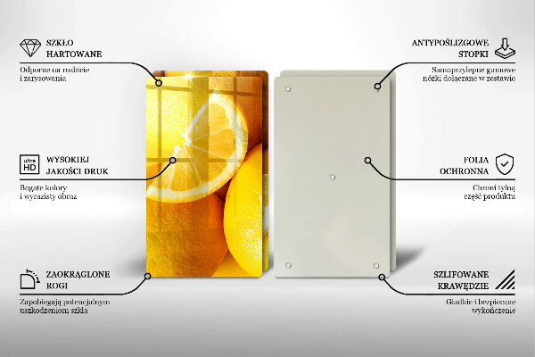 Sklo za varnú dosku Šťavnaté citróny