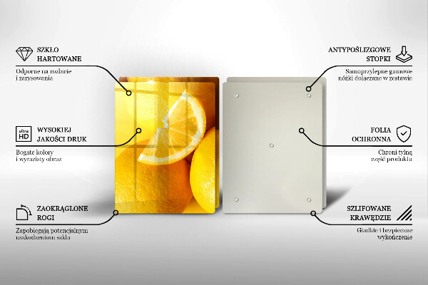 Sklo za varnú dosku Šťavnaté citróny