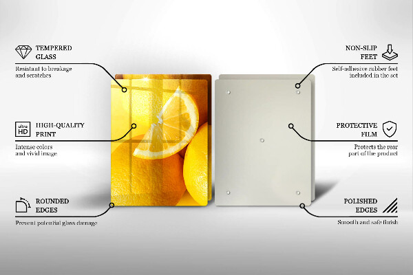 Sklo za varnú dosku Šťavnaté citróny