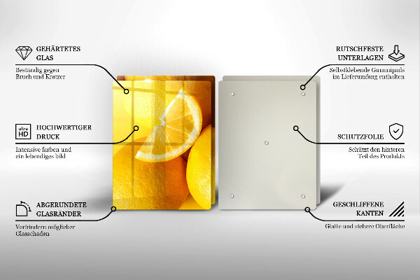 Sklo za varnú dosku Šťavnaté citróny