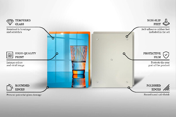 Sklo za varnú dosku Dva poháre vody