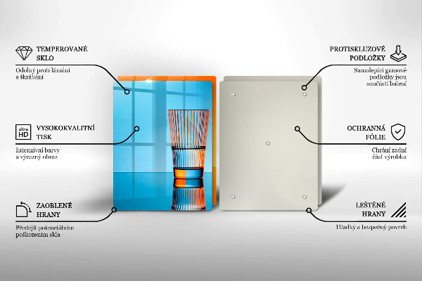 Sklo za varnú dosku Dva poháre vody