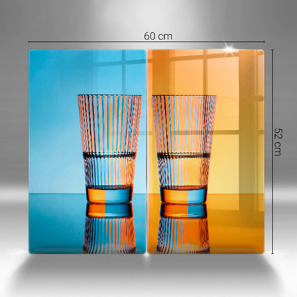 Sklo za varnú dosku Dva poháre vody