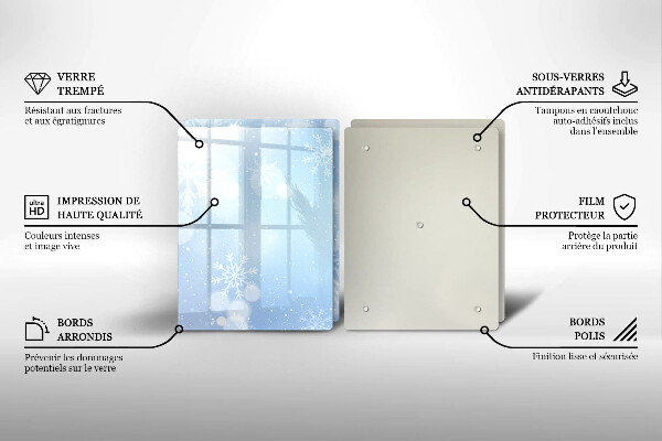 Sklo za varnú dosku Zimná textúra