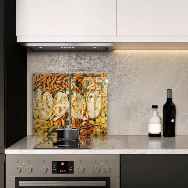 Sklo za varnú dosku Rôzne druhy cestovín