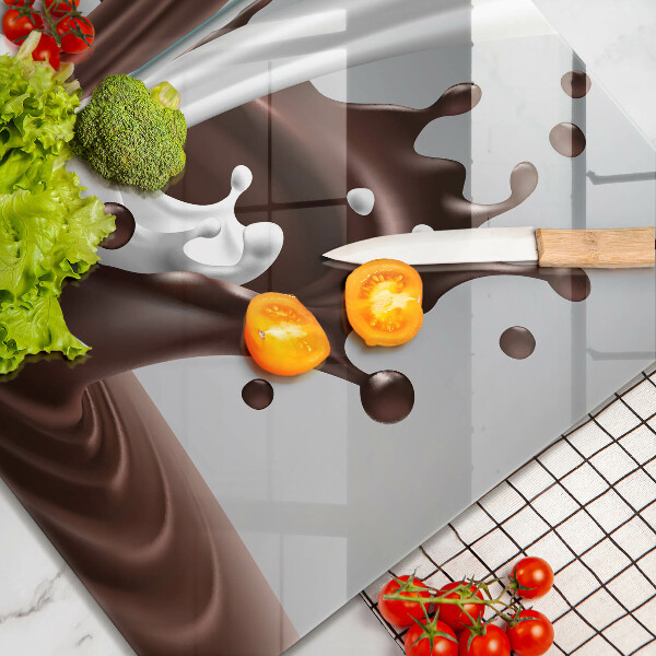 Sklo za varnú dosku Mlieko a čokoláda