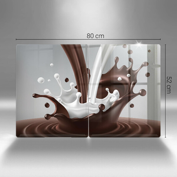 Sklo za varnú dosku Mlieko a čokoláda