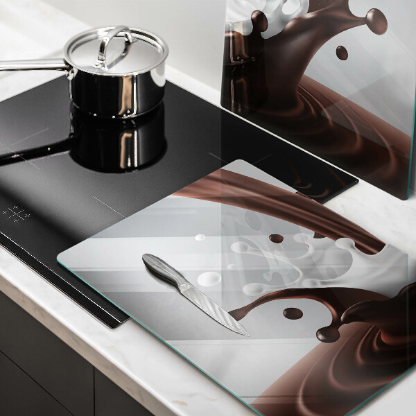 Sklo za varnú dosku Mlieko a čokoláda