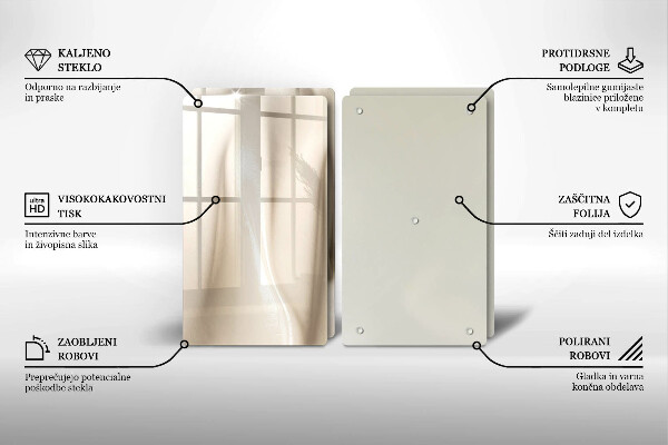 Sklo za varnú dosku Krémová zmrzlina