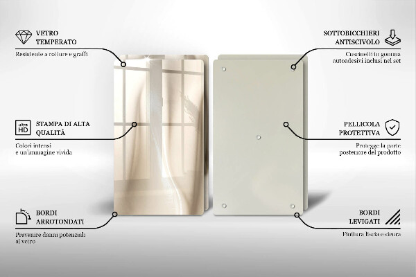 Sklo za varnú dosku Krémová zmrzlina