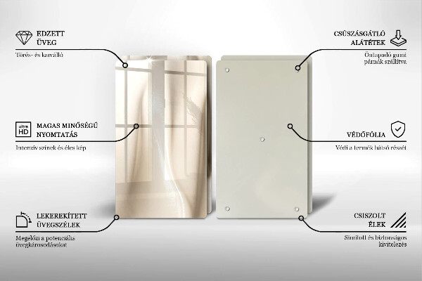 Sklo za varnú dosku Krémová zmrzlina