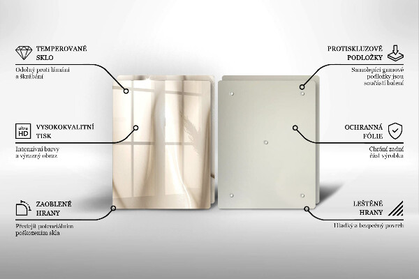 Sklo za varnú dosku Krémová zmrzlina