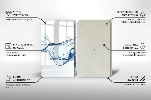 Sklo za varnú dosku Krištáľová voda