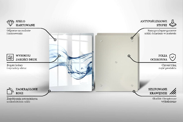 Sklo za varnú dosku Krištáľová voda